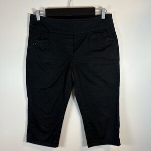Reitmans Women’s Black Pull-On Capri Pants Size 9, Everyday, Vacation, Summer